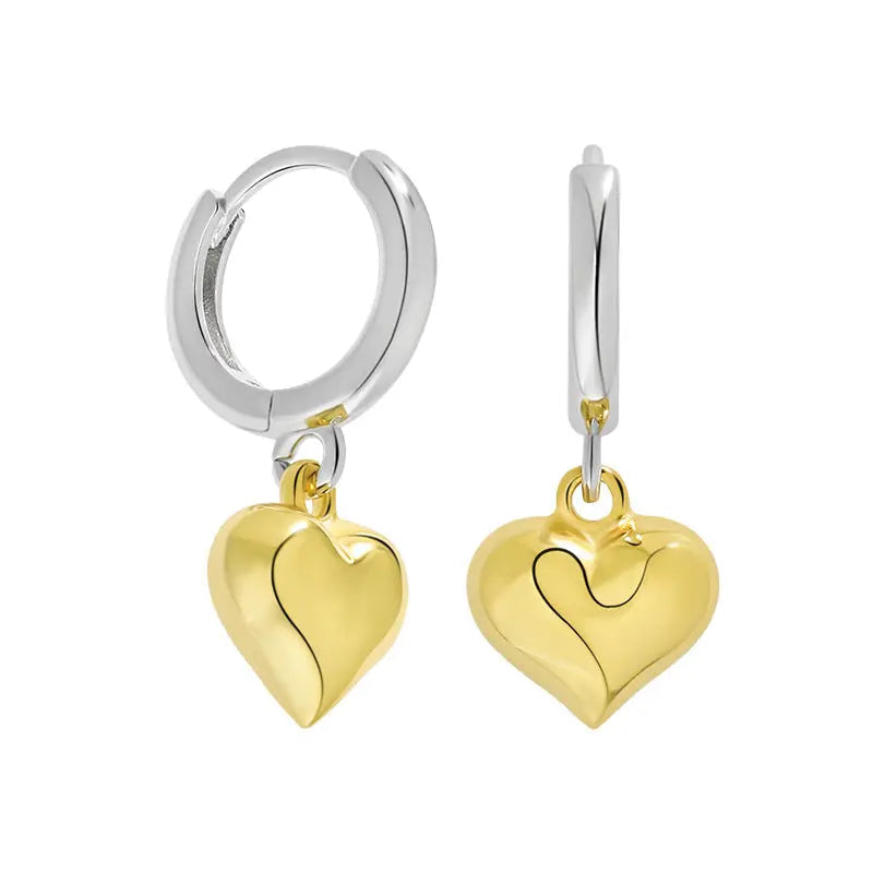 Love's Chromatic Embrace Silver Drop Earrings