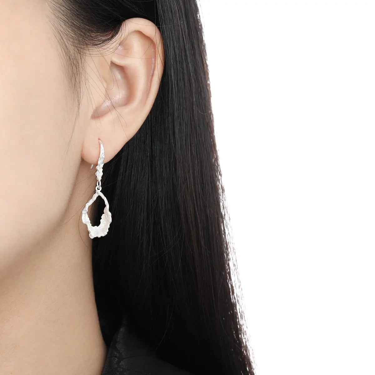 Moonlight Silver Drop Earrings