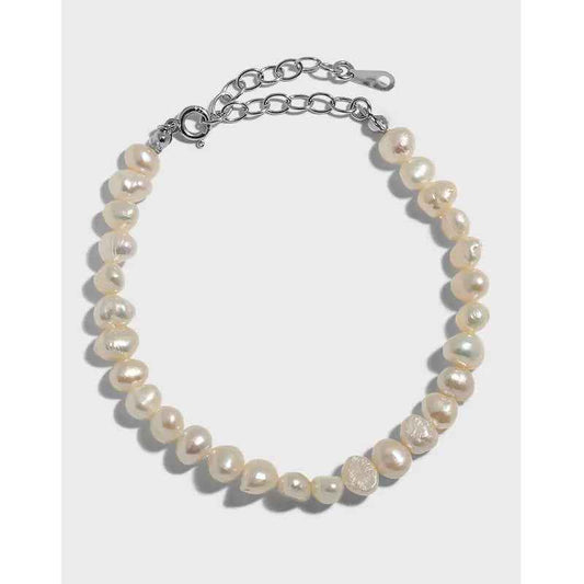 Luxe Silver Pearl Bracelet