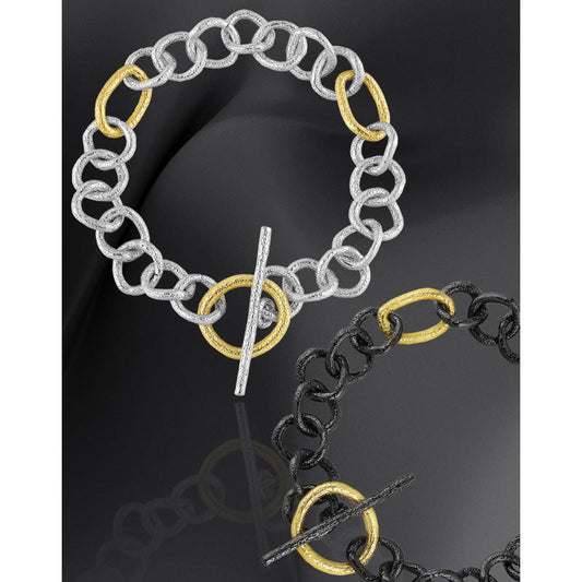 Electroplating Ot Buckle Silver Chain Bracelet