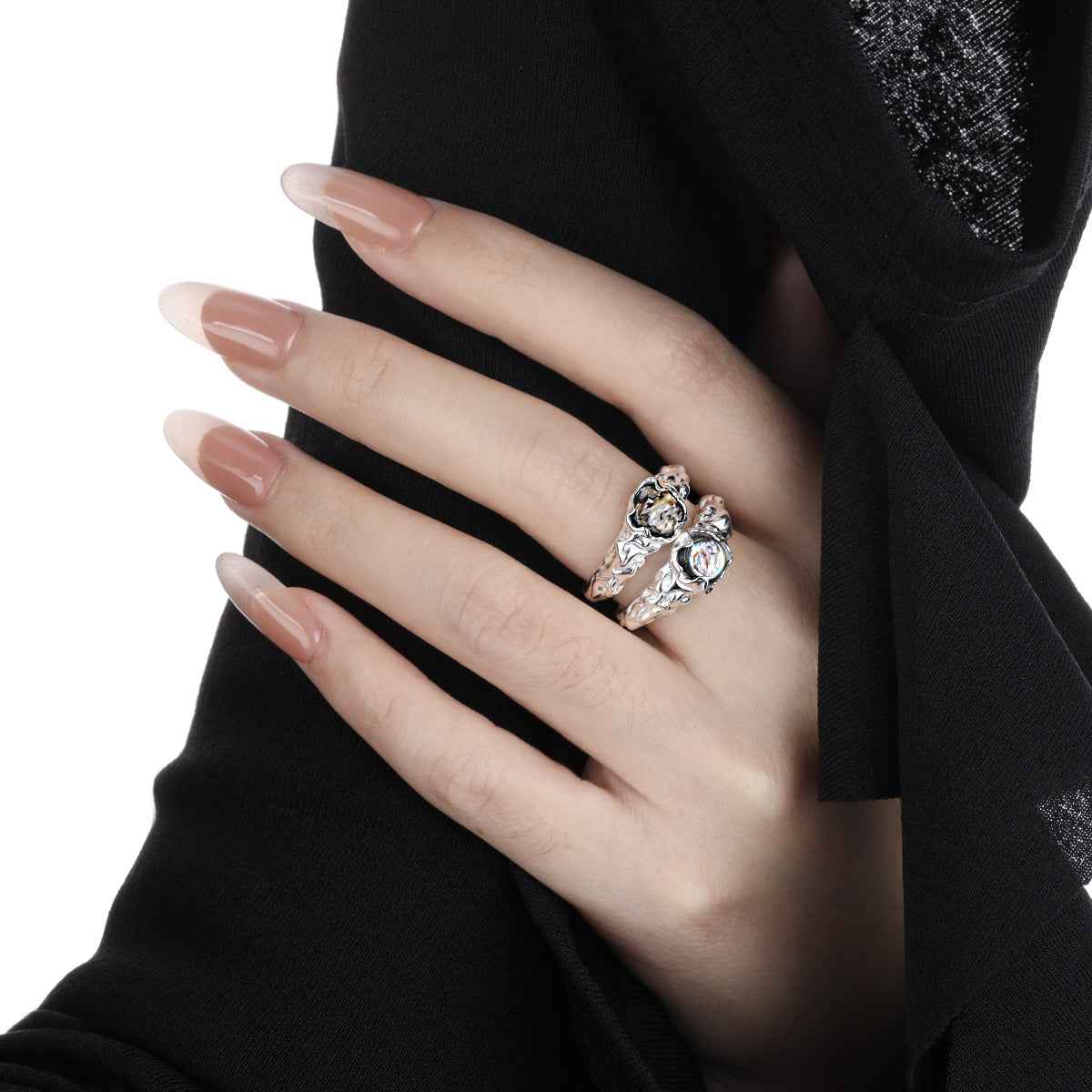 Abalone Shell Statement Ring