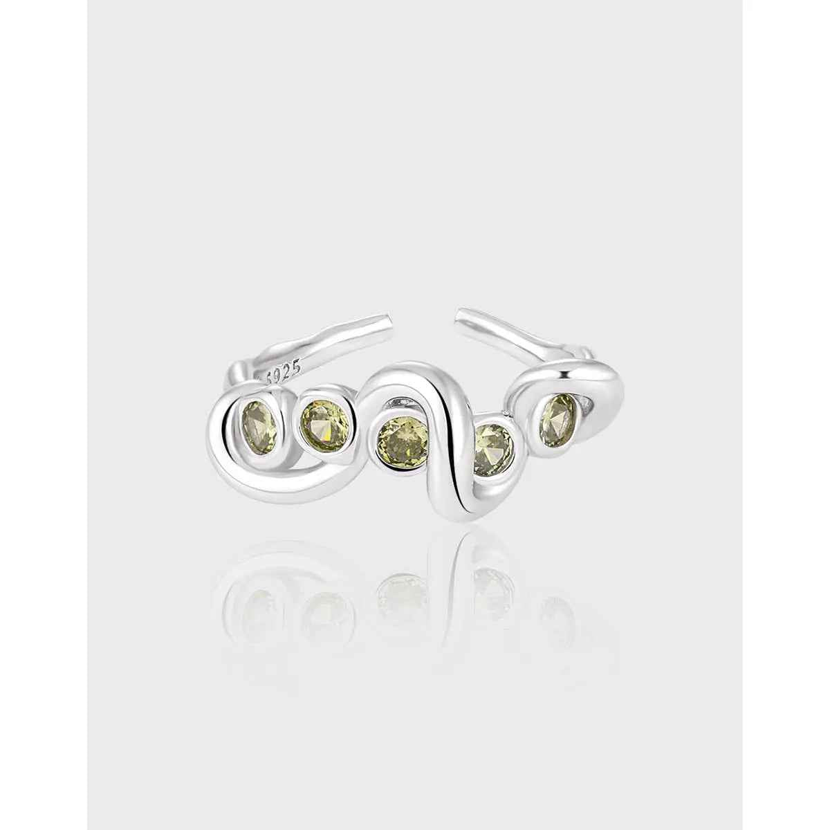 Harmony's Irregular Wavy Silver Statement Ring