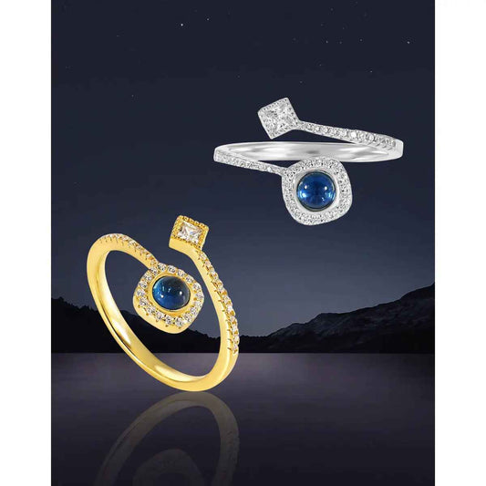 Eireann's Blue Silver Statement Ring