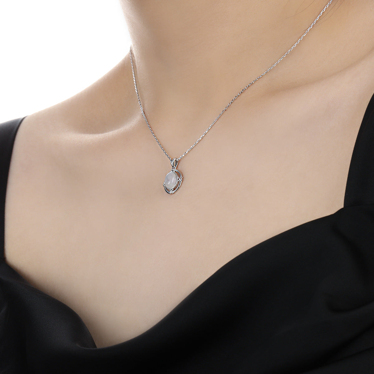 Natural Gemstone Pendant Necklace OPHRASTUDIO