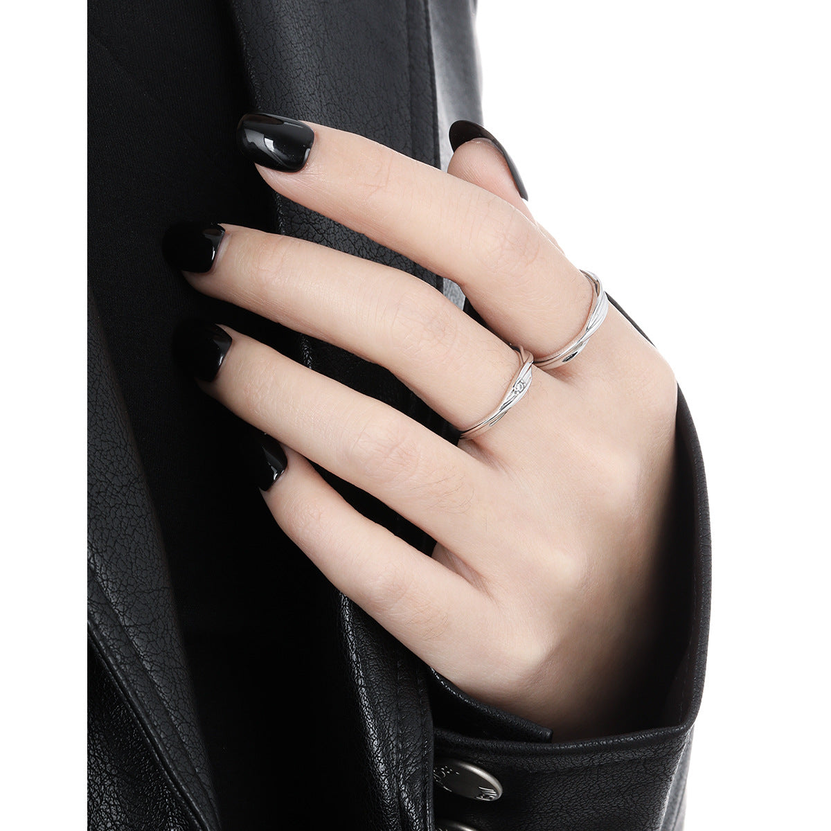 TRISTAN AND ISOLDE COUPLE SILVER RING OPHRASTUDIO