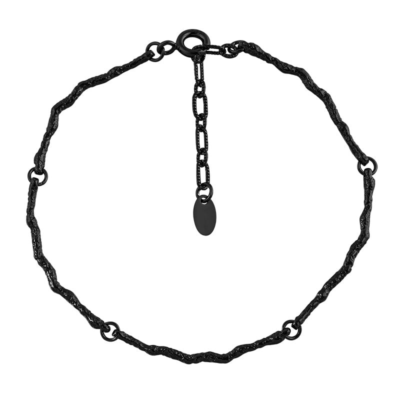 Branch Design Silver Chain Bracelet