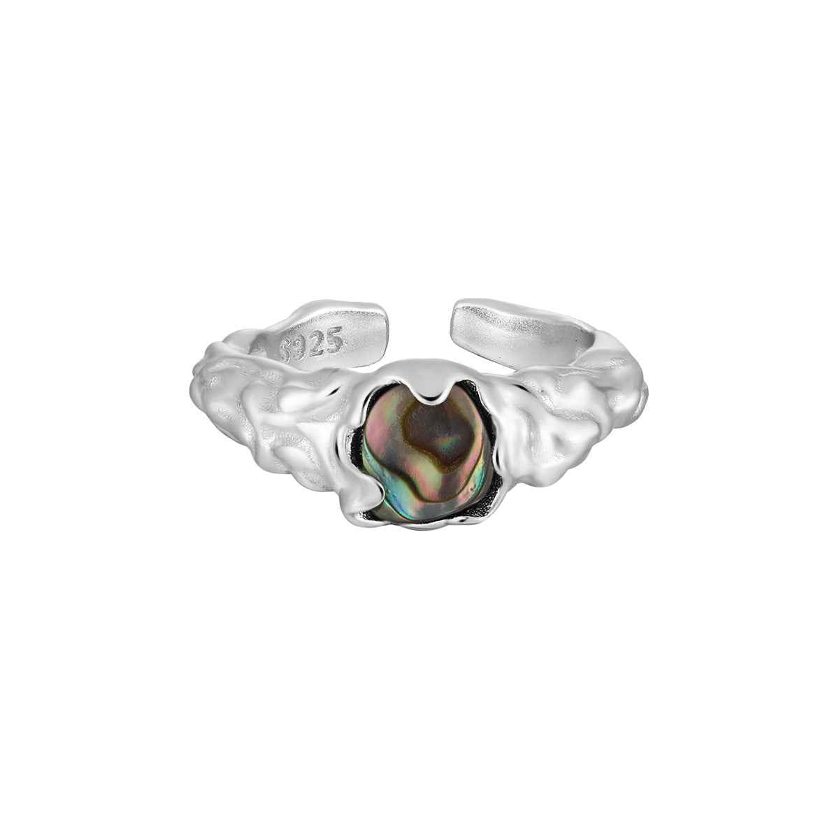 Abalone Shell Statement Ring