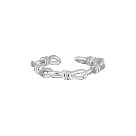 Knot of Serenity Silver Ring OPHRASTUDIO