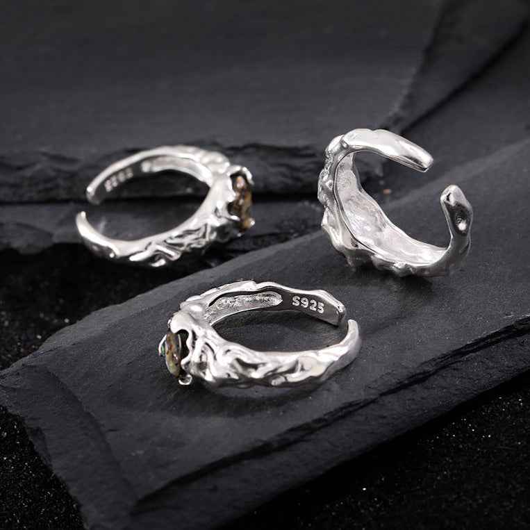 Abalone Shell Statement Ring