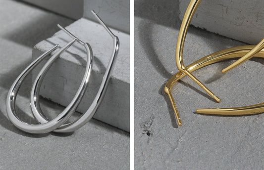 U-Form Polished Hoop Earrings OPHRASTUDIO