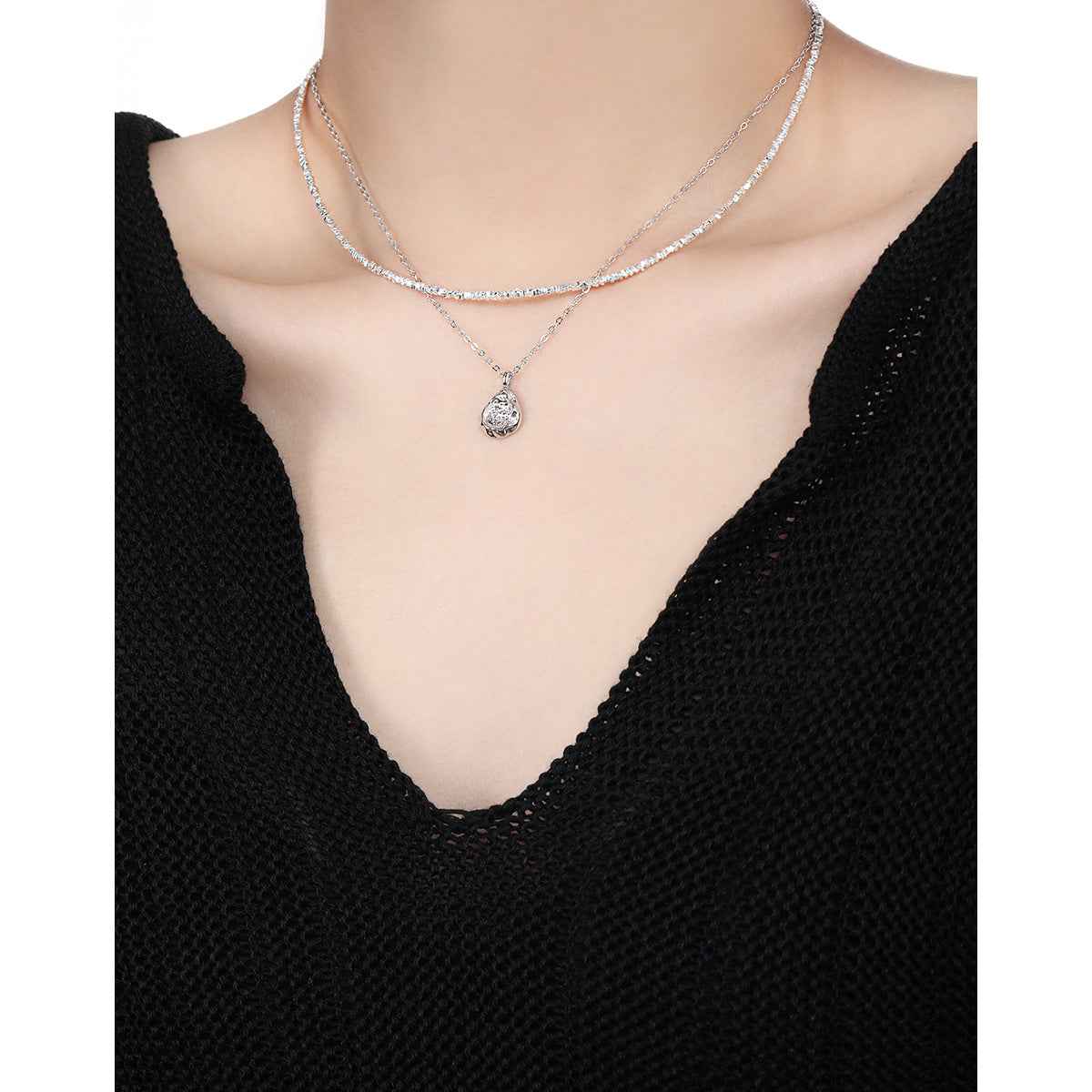 Morgan Le Fay Silver Pendant Necklace