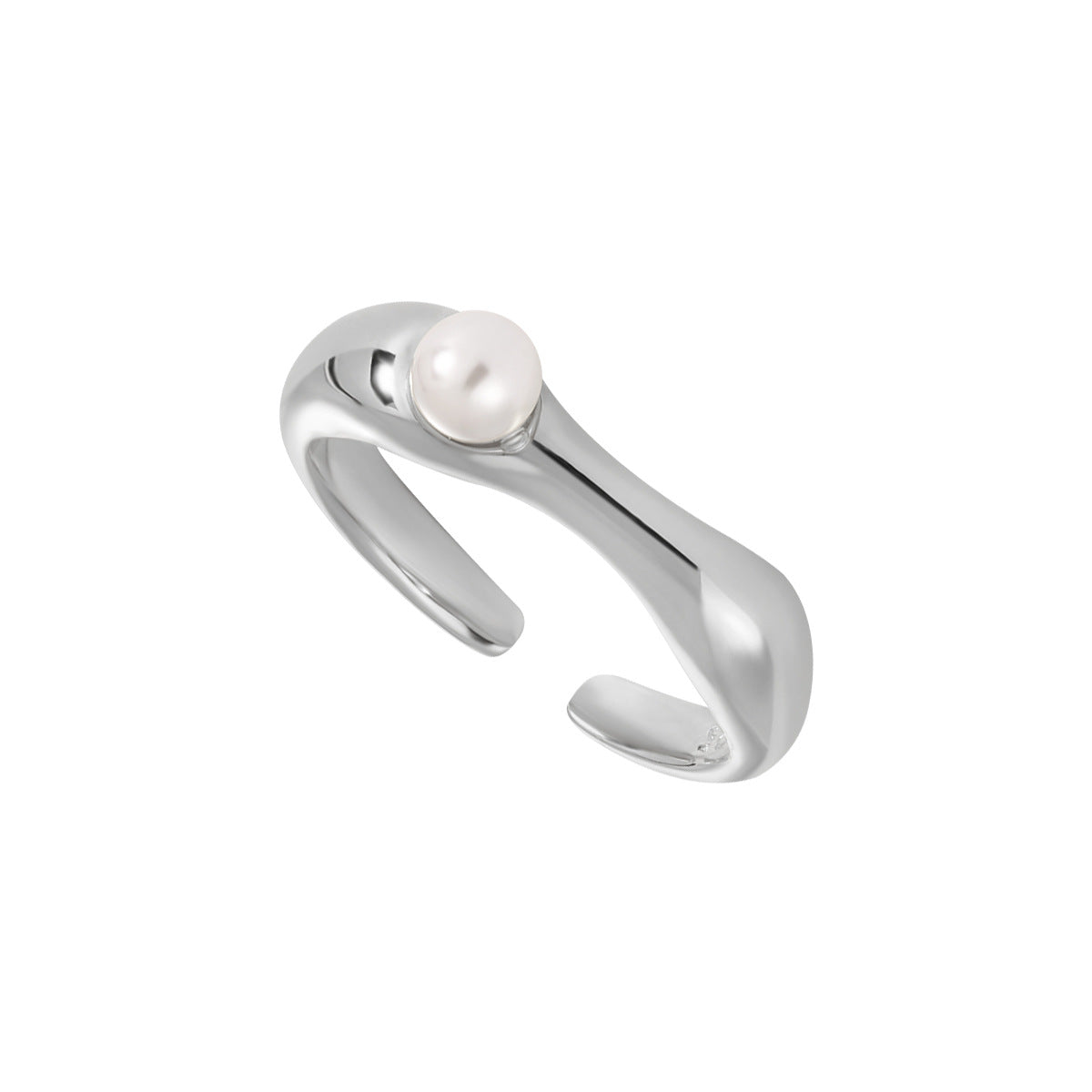 GUINEVERE'S GEOMETRIC SILVER RING OPHRASTUDIO