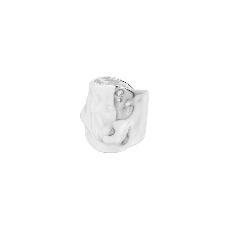 Bold Ripple Sterling Silver Ear Cuff OPHRASTUDIO