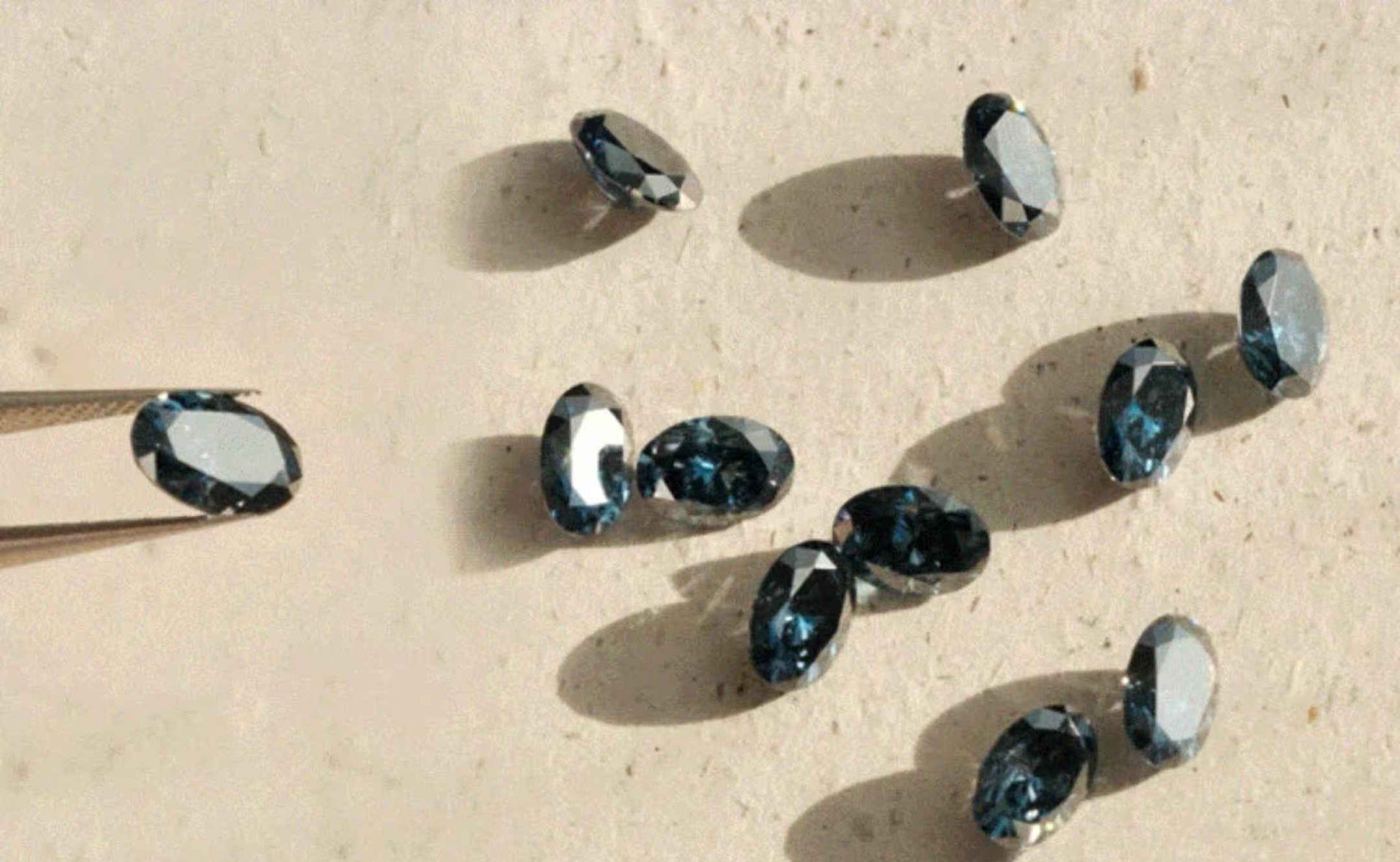 Darcy Blue Moissanite Necklace