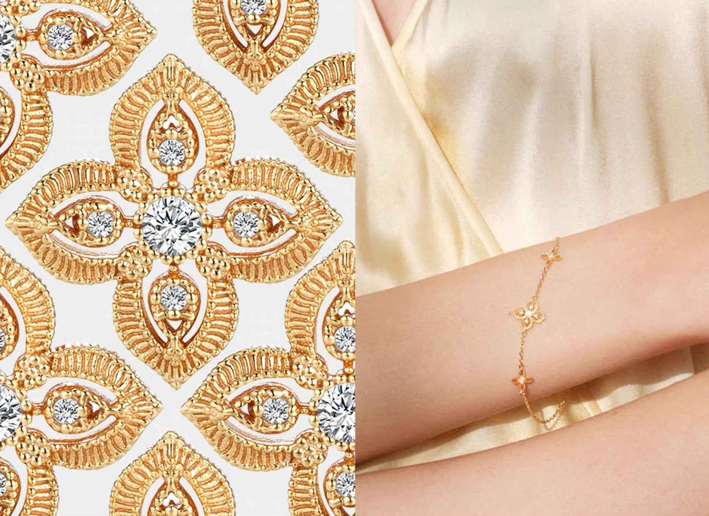 Lost Spring Valley Silver Clover Bracelet