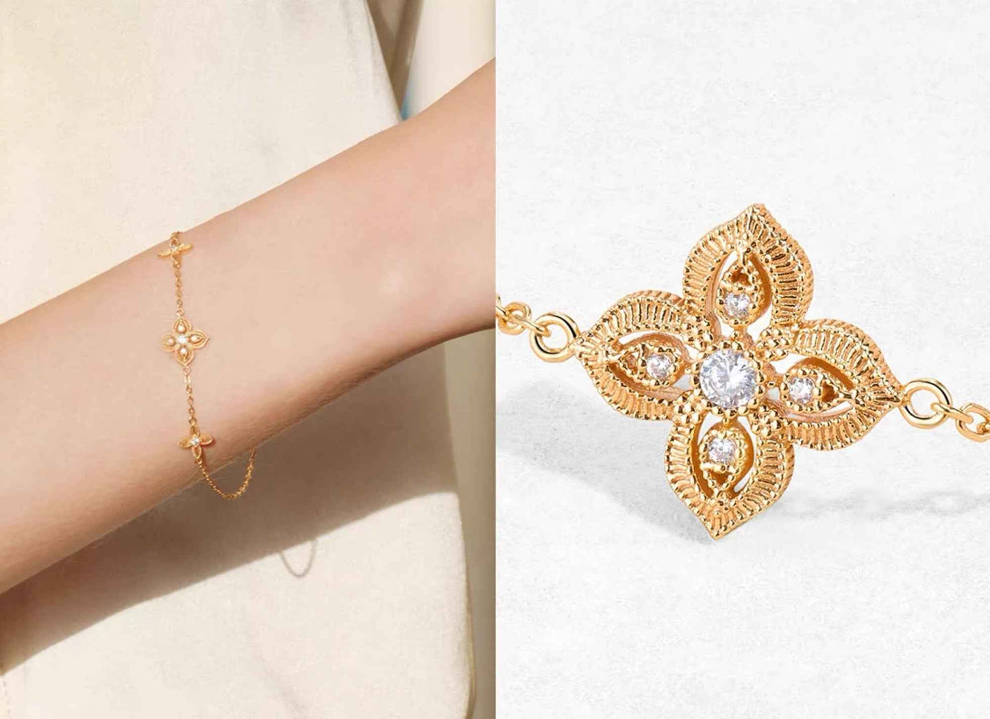 Lost Spring Valley Silver Clover Bracelet