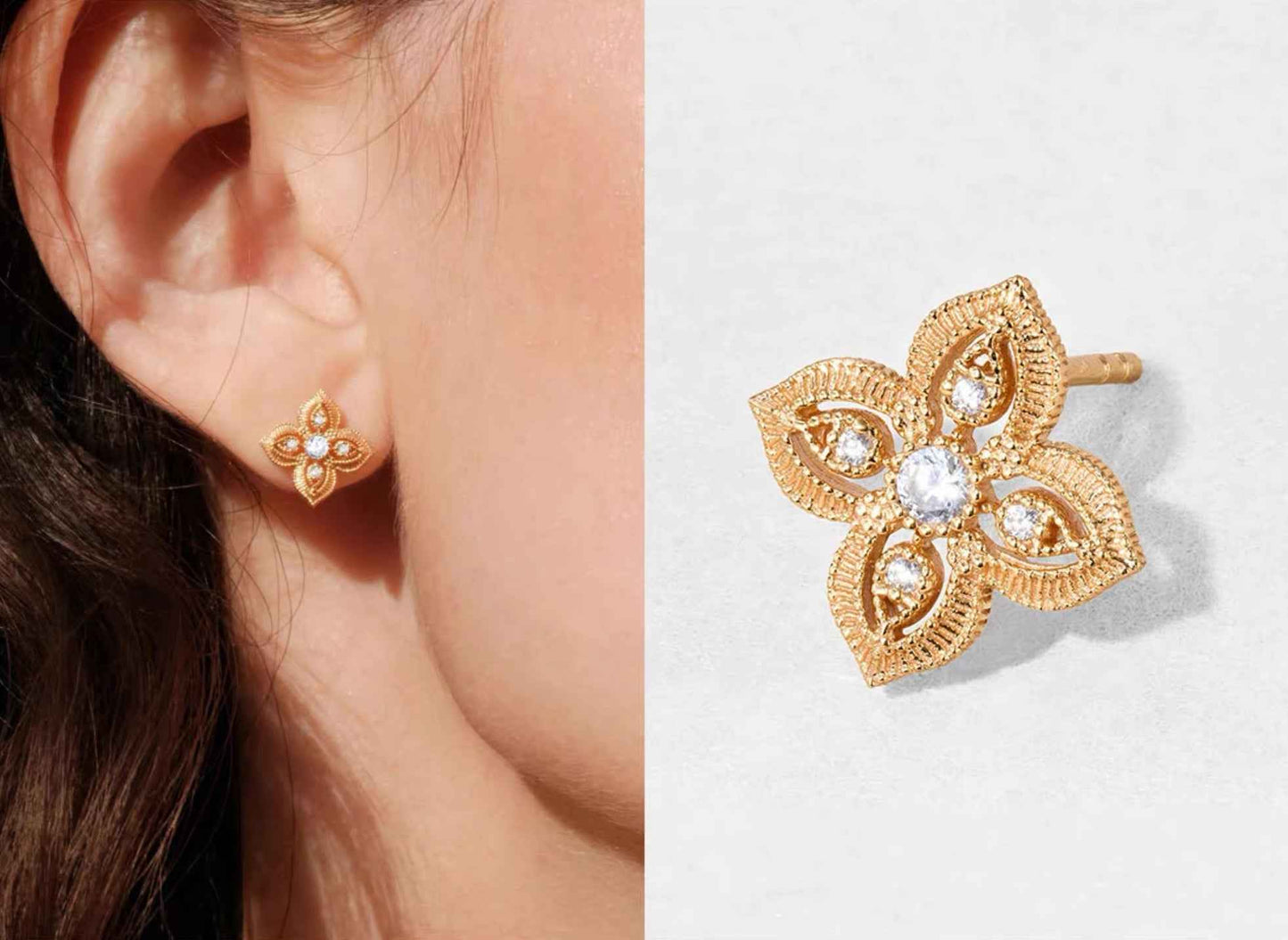 Lost Spring Valley Silver Clover Earrings