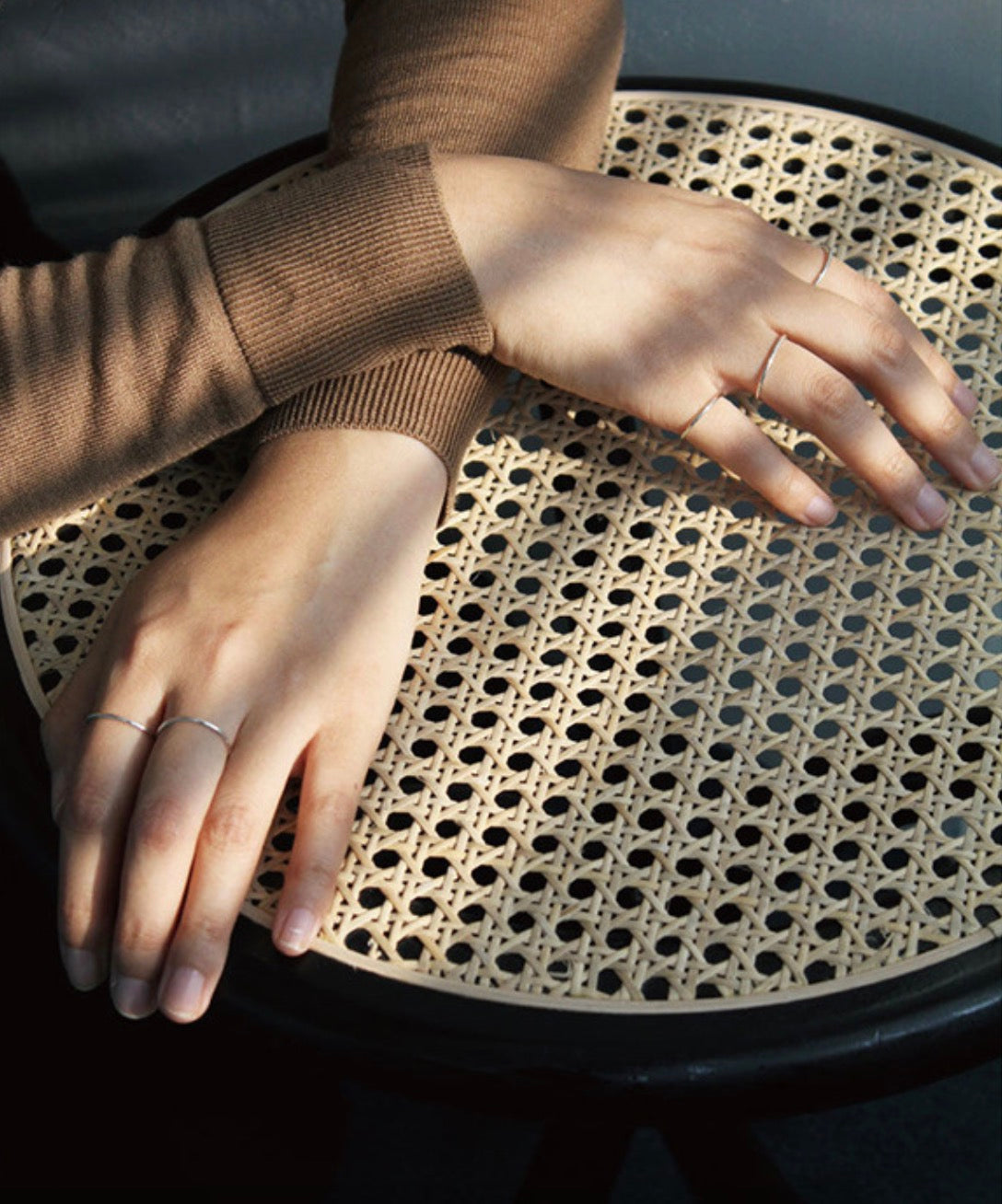 Ophra Plain Band Silver Stacking Ring OPHRASTUDIO