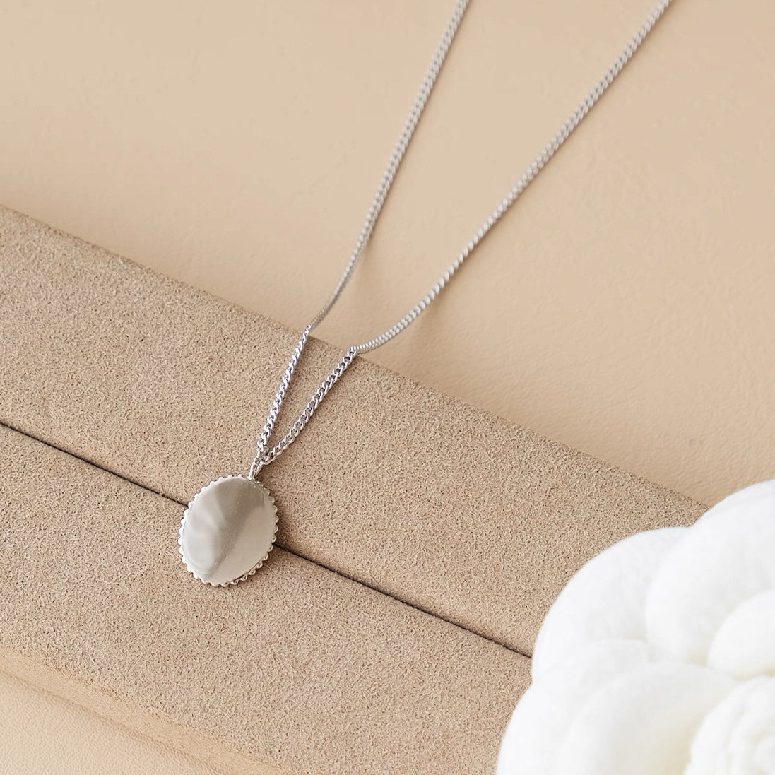 Collana con ciondolo a farfalla in argento con moneta