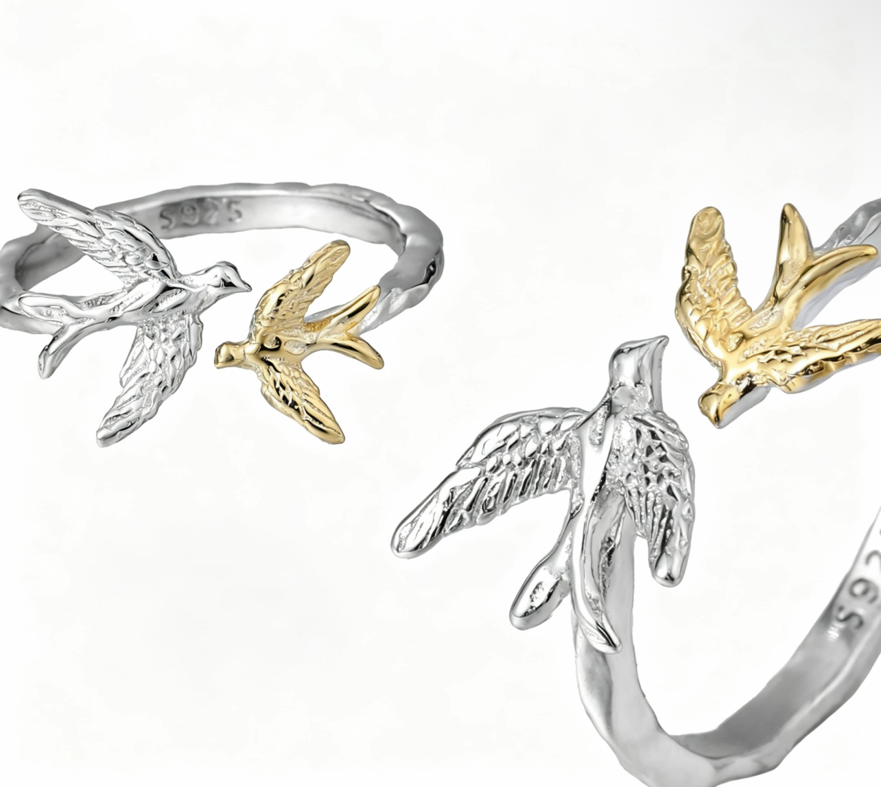 Twin Bird Open Ring OPHRASTUDIO