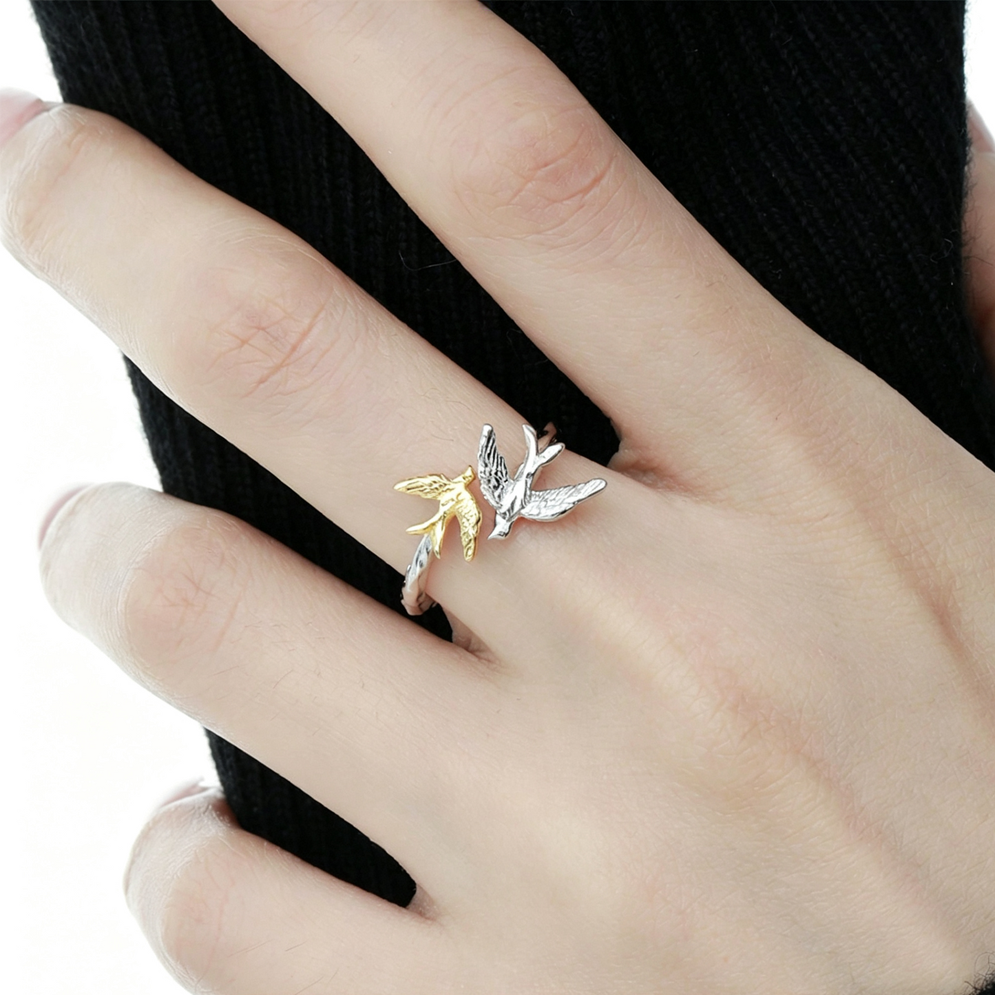 Twin Bird Open Ring OPHRASTUDIO