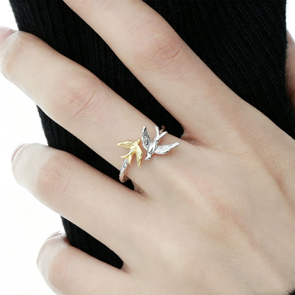 Twin Bird Open Ring OPHRASTUDIO