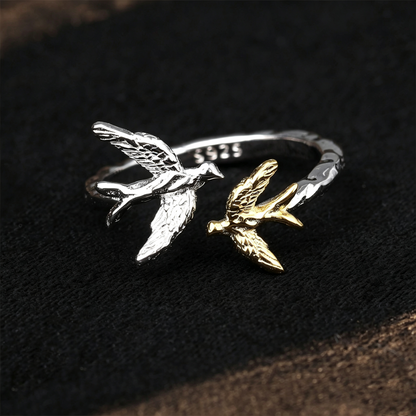 Twin Bird Open Ring OPHRASTUDIO