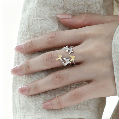 Golden Butterfly Vine Ring OPHRASTUDIO
