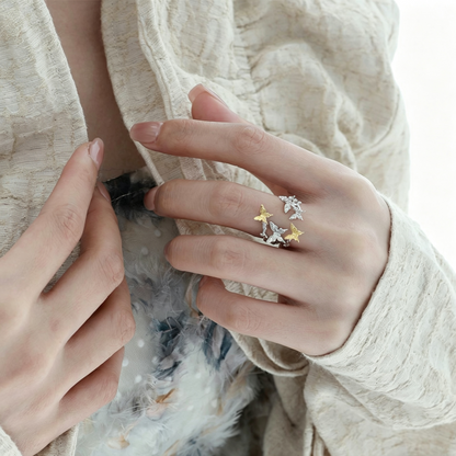 Golden Butterfly Vine Ring OPHRASTUDIO