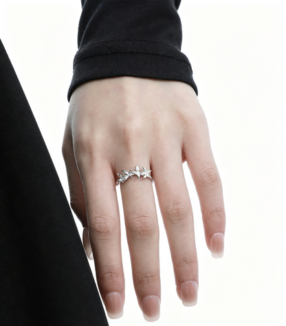 Minimalist Butterfly Sterling Silver Ring OPHRASTUDIO