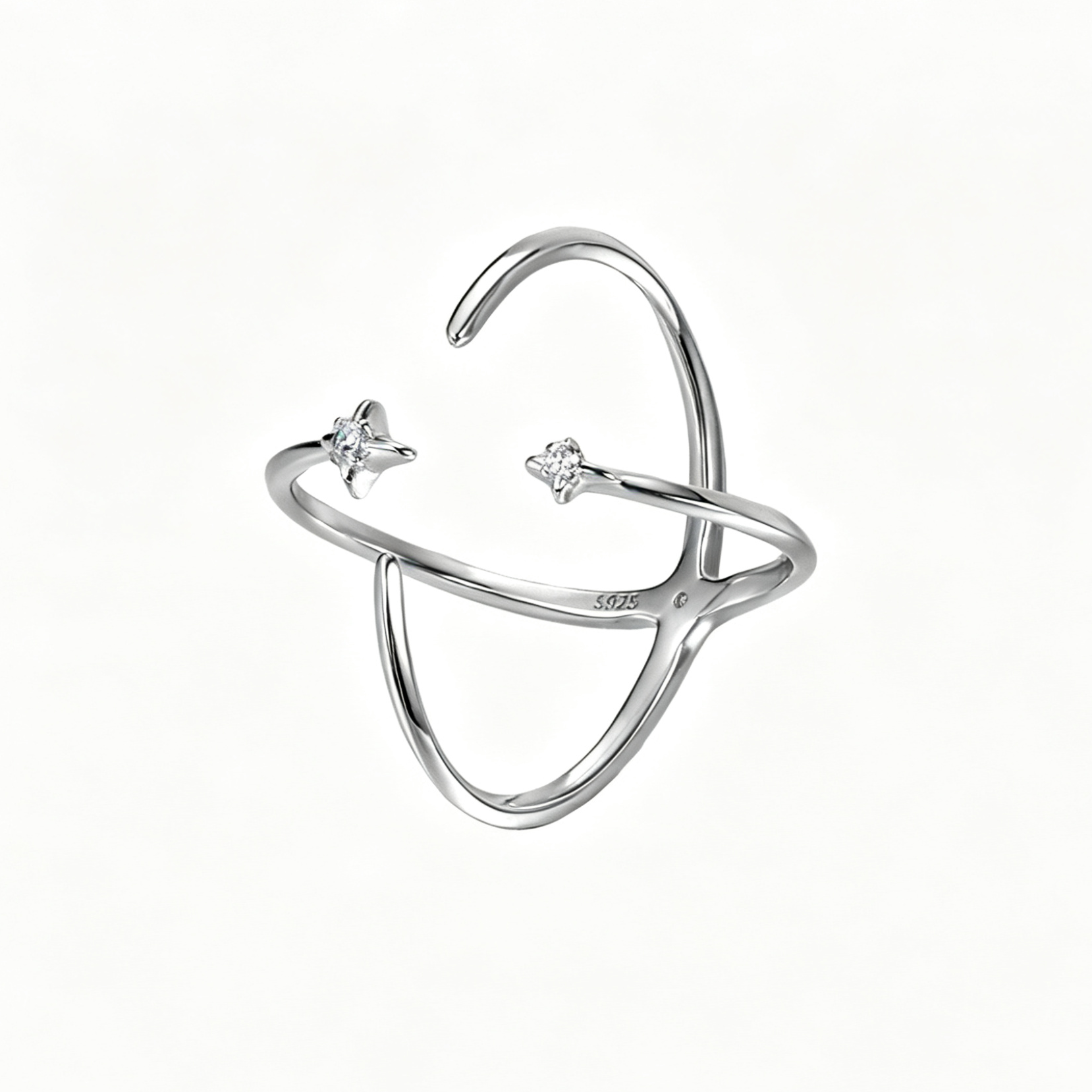 Reversible Star Open Ring OPHRASTUDIO