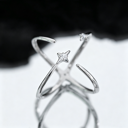 Reversible Star Open Ring OPHRASTUDIO