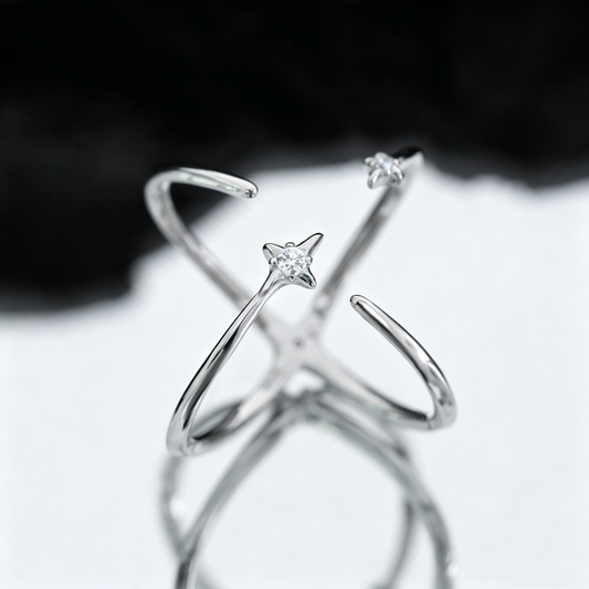 Reversible Star Open Ring OPHRASTUDIO