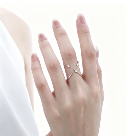 Reversible Star Open Ring OPHRASTUDIO