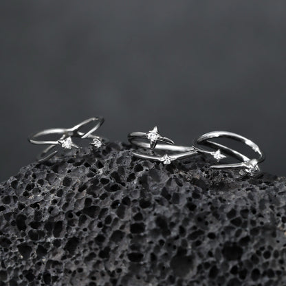 Starlight Orbit Silver Ring OPHRASTUDIO