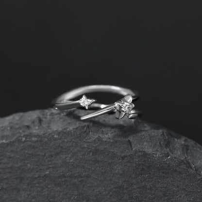 Starlight Orbit Silver Ring OPHRASTUDIO