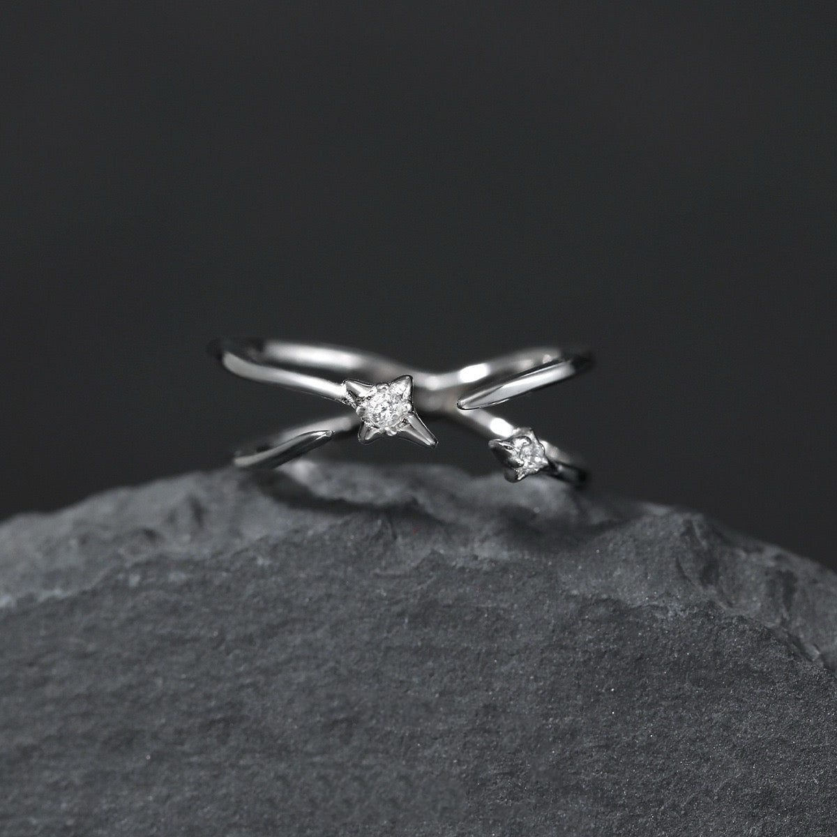Starlight Orbit Silver Ring OPHRASTUDIO