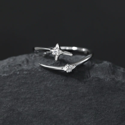 Starlight Orbit Silver Ring OPHRASTUDIO