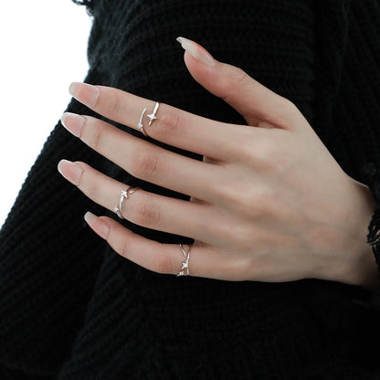 Starlight Orbit Silver Ring OPHRASTUDIO