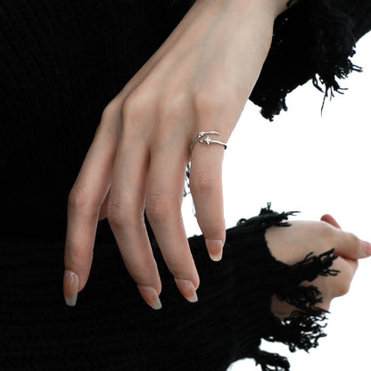 Starlight Orbit Silver Ring OPHRASTUDIO
