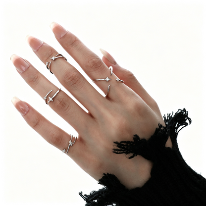 Starlight Orbit Silver Ring OPHRASTUDIO