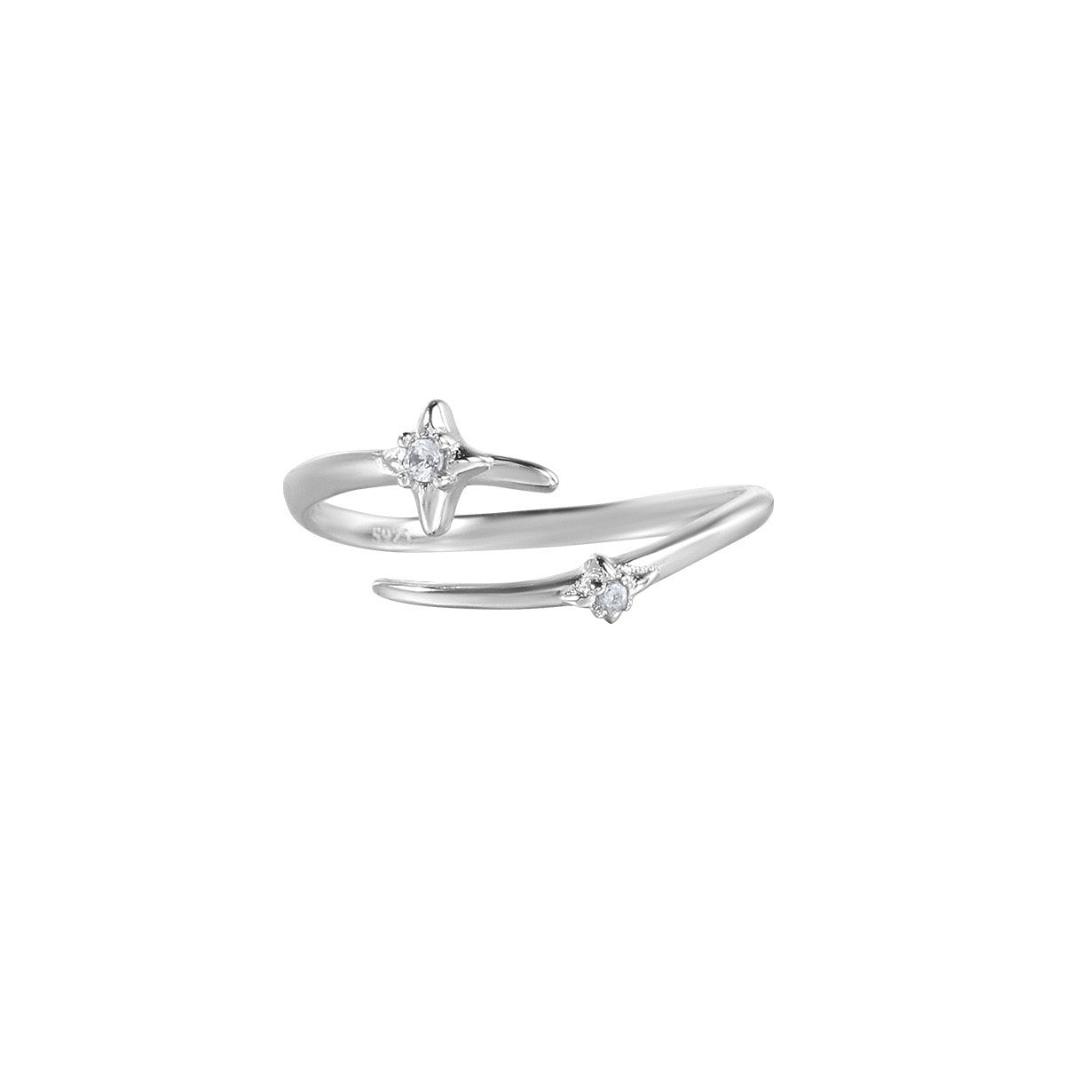 Starlight Orbit Silver Ring OPHRASTUDIO