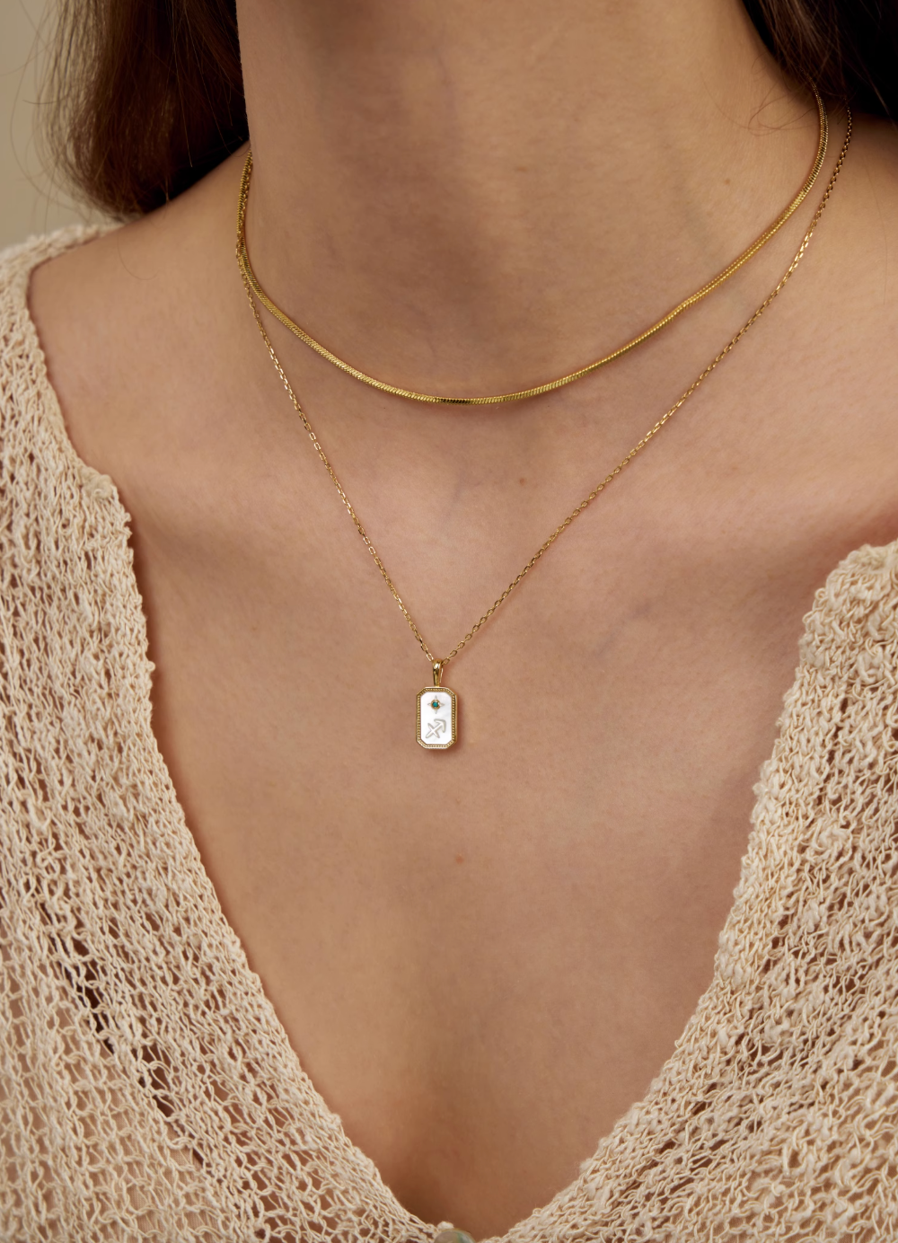 Celestial Zodiac Sterling Silver Pendant Necklace OPHRASTUDIO
