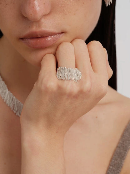 Whisper Tassel Ring OPHRASTUDIO