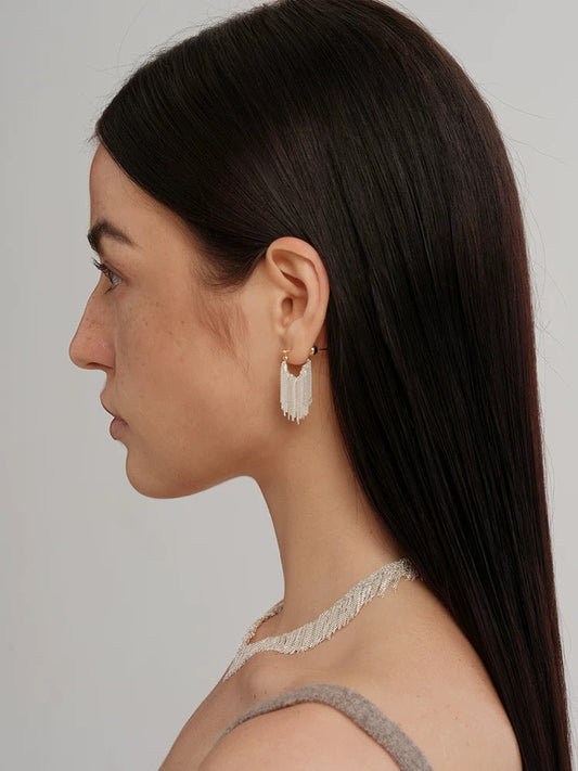Whisper Tassel Earrings OPHRASTUDIO