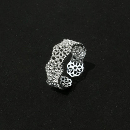 French Embroidered Lace Hollow Vintage Ring OPHRASTUDIO