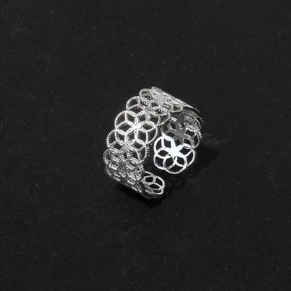French Embroidered Lace Hollow Vintage Ring OPHRASTUDIO