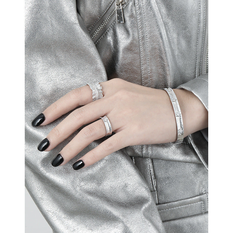 Starfall Pavé Open Cuff Bracelet OPHRASTUDIO