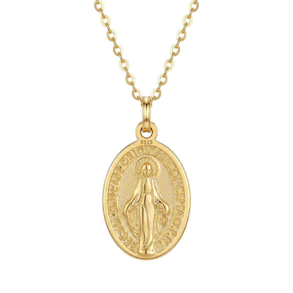 Miraculous Medal Necklace OPHRASTUDIO