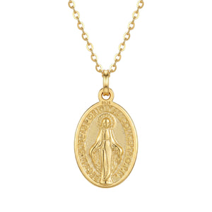 Miraculous Medal Necklace OPHRASTUDIO